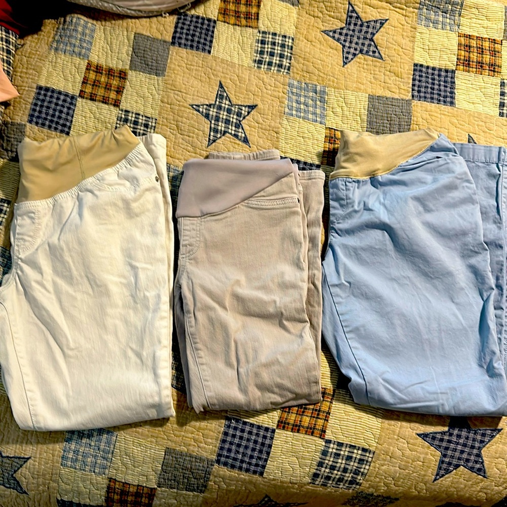 Lot of 3 maternity pants bundle Isabel Gap
